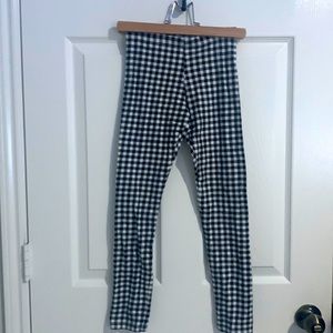 Old Navy Checkered Girls Leggings (L (10-12)